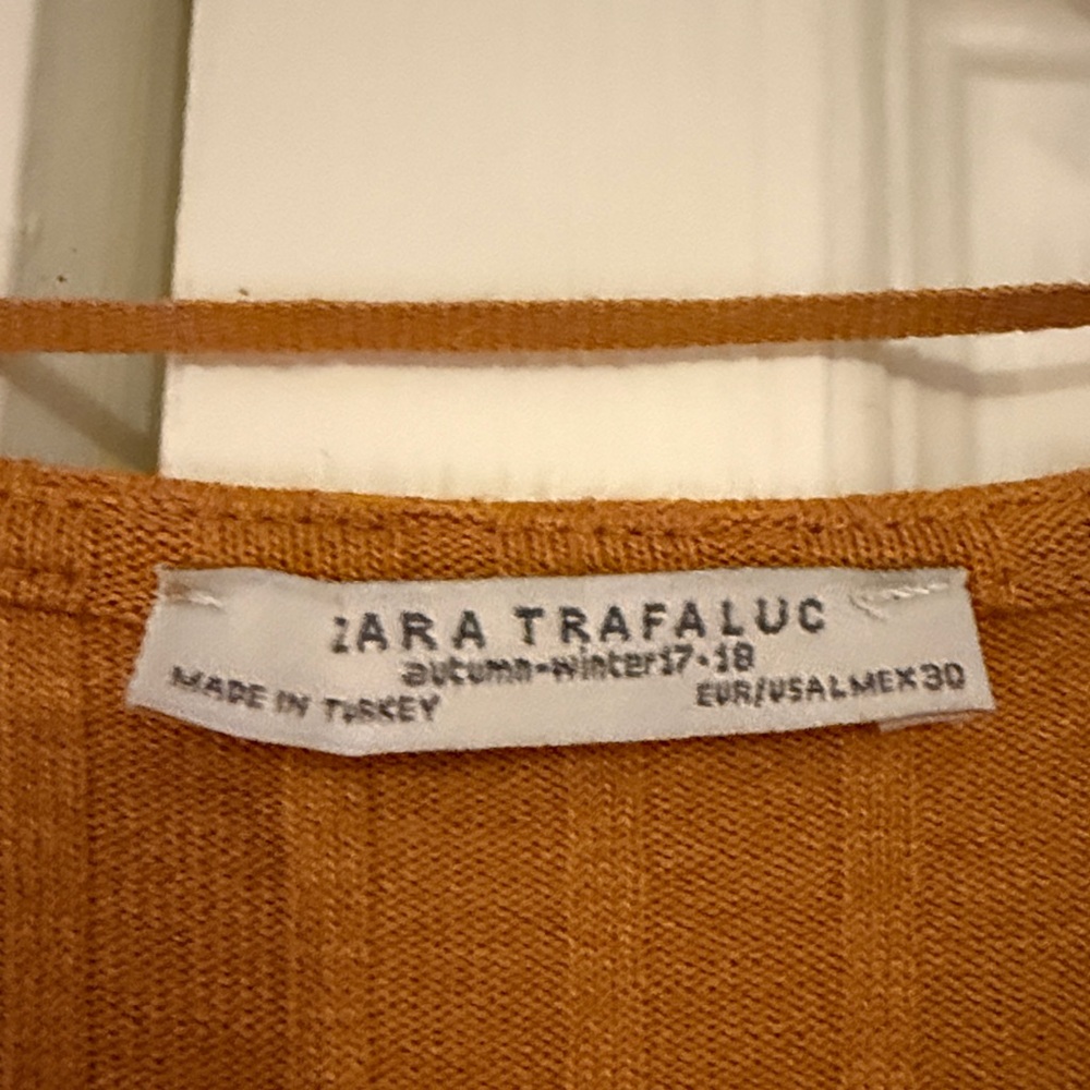 Zara Ribbed Wrap Mini Dress - Picture 2 of 2